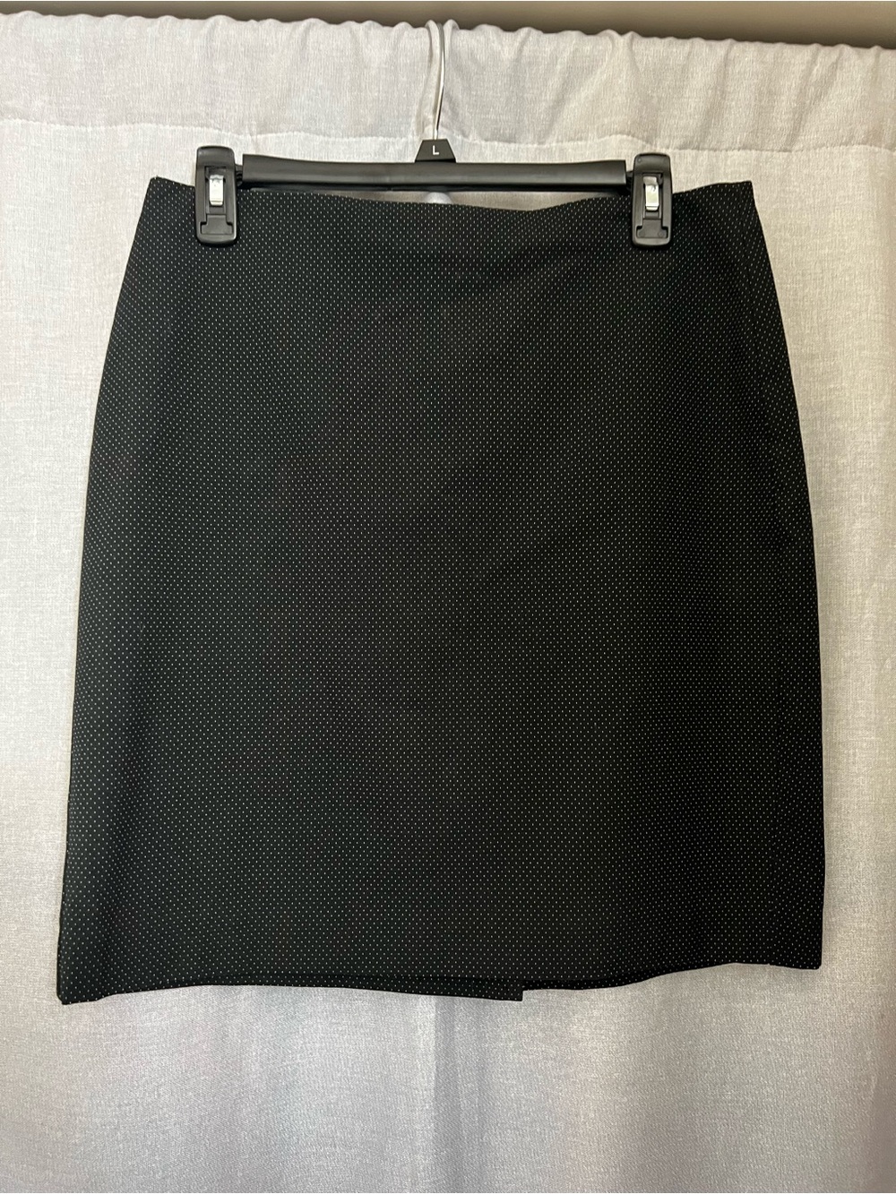 Banana Republic Black with white Polk-a-dot Pencil Skirt